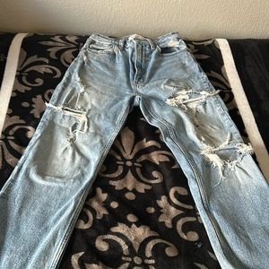 Ankle Straight Ultra High Rise